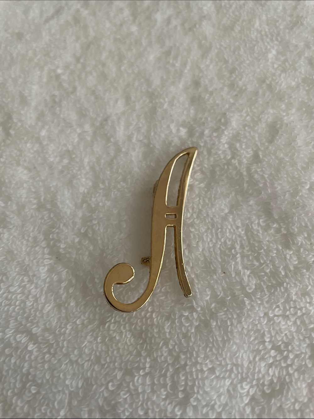 Letter “A” Vintage Brooch